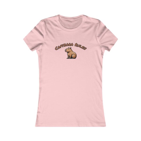 Women's Favorite Tee with Adorable Capybara Design – Soft, Stylish, and Fun Casual Top