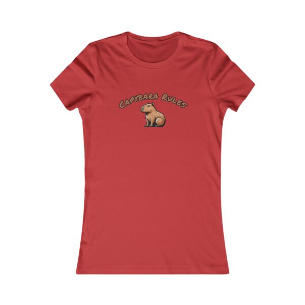 Women's Favorite Tee with Adorable Capybara Design – Soft, Stylish, and Fun Casual Top