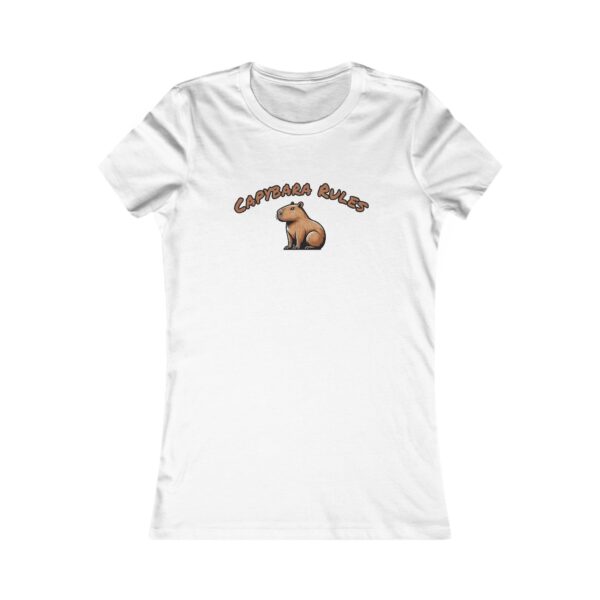 Women's Favorite Tee with Adorable Capybara Design – Soft, Stylish, and Fun Casual Top