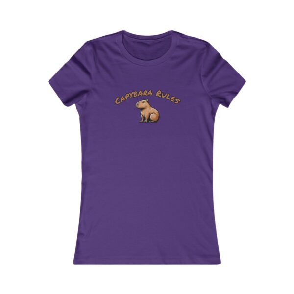 Women's Favorite Tee with Adorable Capybara Design – Soft, Stylish, and Fun Casual Top