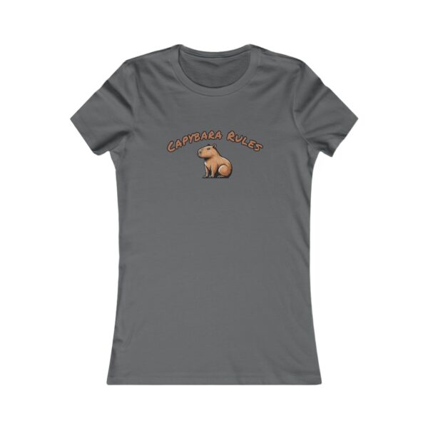 Women's Favorite Tee with Adorable Capybara Design – Soft, Stylish, and Fun Casual Top