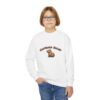 Youth Crewneck Sweatshirt with Adorable Capybara Design – Cozy and Fun for Everyday Wear