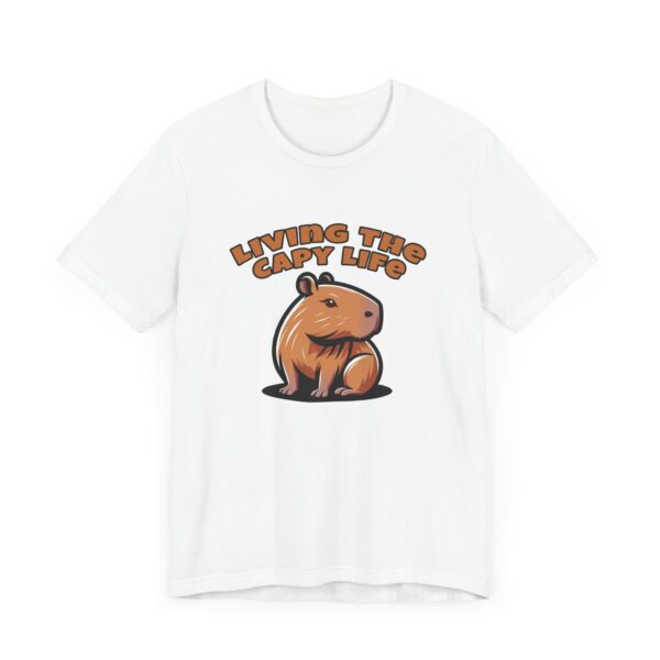 Unisex Jersey Short Sleeve Tee with Adorable Capybara Design – Soft and Stylish T-Shirt