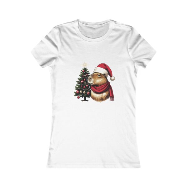 Women's Christmas Capybara Favorite Tee – Soft and Festive Casual Top