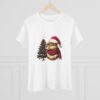 Women's Christmas Capybara Cotton Tee – Festive and Comfortable Top