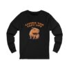 Unisex Jersey Long Sleeve Tee with Unique Capybara Design – Comfortable and Stylish Top