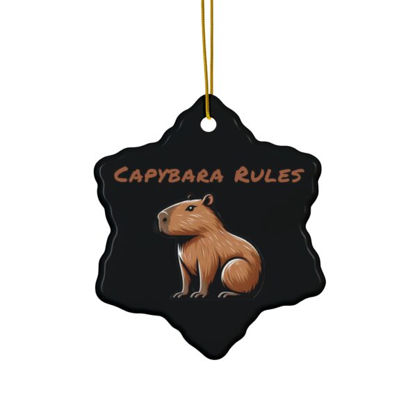 Capybara Ceramic Ornament – Unique & Adorable Holiday Decor with Cute Capybara Design