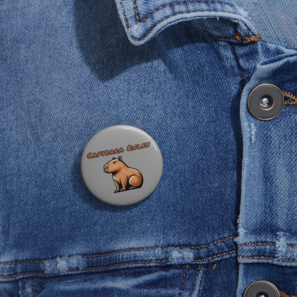 Custom Capybara Pin Buttons – Unique, Cute & Collectible Pins with Adorable Capybara Design
