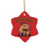 Capybara Ceramic Ornament – Unique & Adorable Holiday Decor with Cute Capybara Design