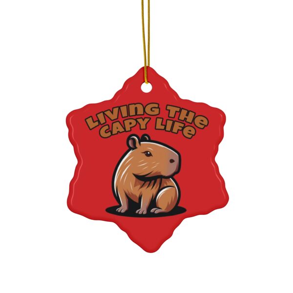 Capybara Ceramic Ornament – Unique & Adorable Holiday Decor with Cute Capybara Design