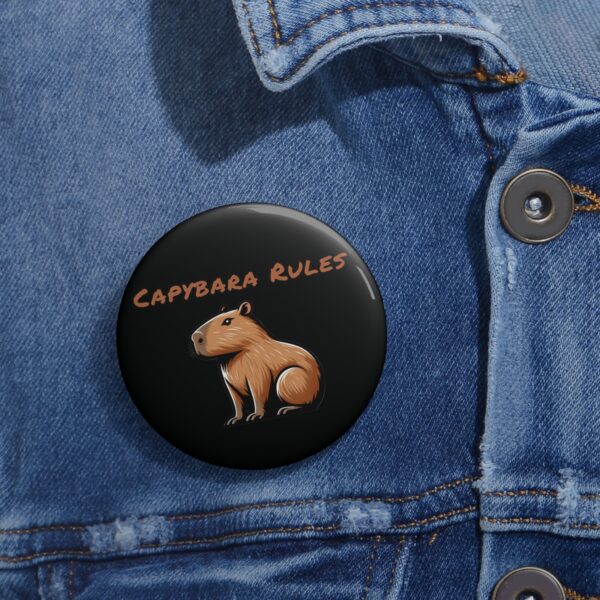 Custom Capybara Pin Buttons – Unique, Cute & Collectible Pins with Adorable Capybara Design