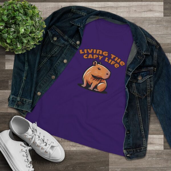 Women's Cotton Tee with Cute Capybara Design – Soft, Comfortable, and Stylish Casual Top