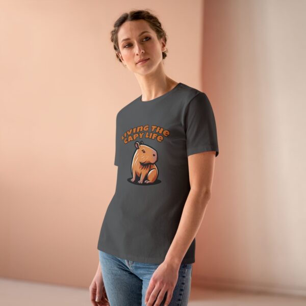 Women's Cotton Tee with Cute Capybara Design – Soft, Comfortable, and Stylish Casual Top
