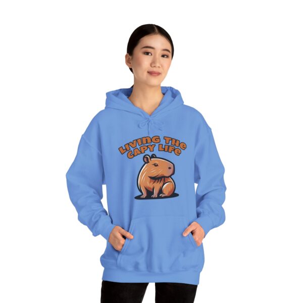 Unisex Heavy Blend™ Hooded Sweatshirt with Cute Capybara Design – Warm and Stylish Hoodie