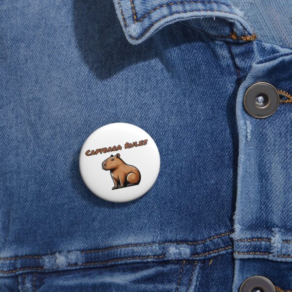 18266172970836749602_2048.jpeg Custom Capybara Pin Buttons – Unique, Cute & Collectible Pins with Adorable Capybara Design