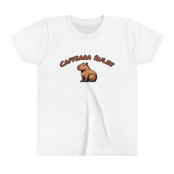 Youth Short Sleeve Tee with Cute Capybara Design – Soft, Fun, and Perfect for Everyday Wear