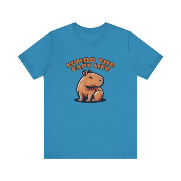 Unisex Jersey Short Sleeve Tee with Adorable Capybara Design – Soft and Stylish T-Shirt