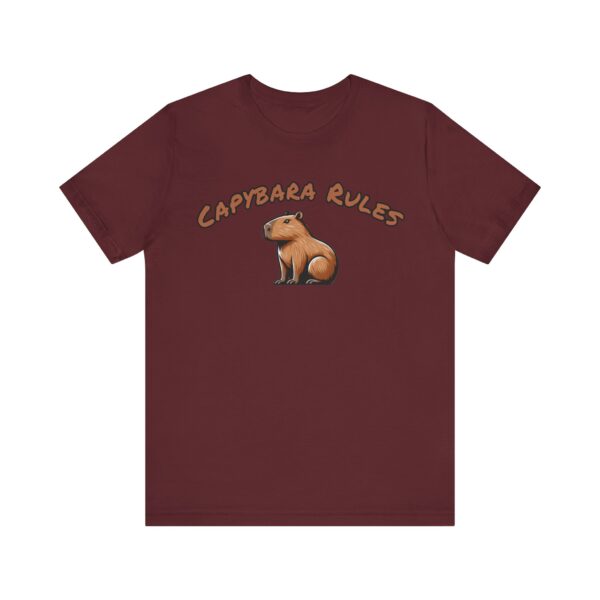 Unisex Jersey Short Sleeve Tee with Adorable Capybara Design – Soft and Stylish T-Shirt