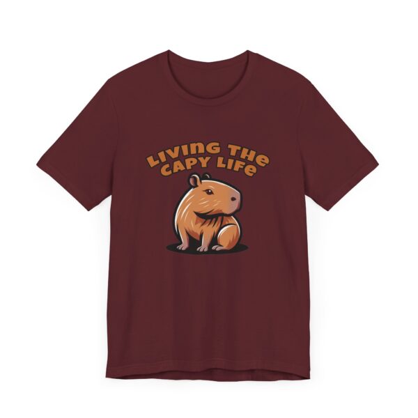 Unisex Jersey Short Sleeve Tee with Adorable Capybara Design – Soft and Stylish T-Shirt