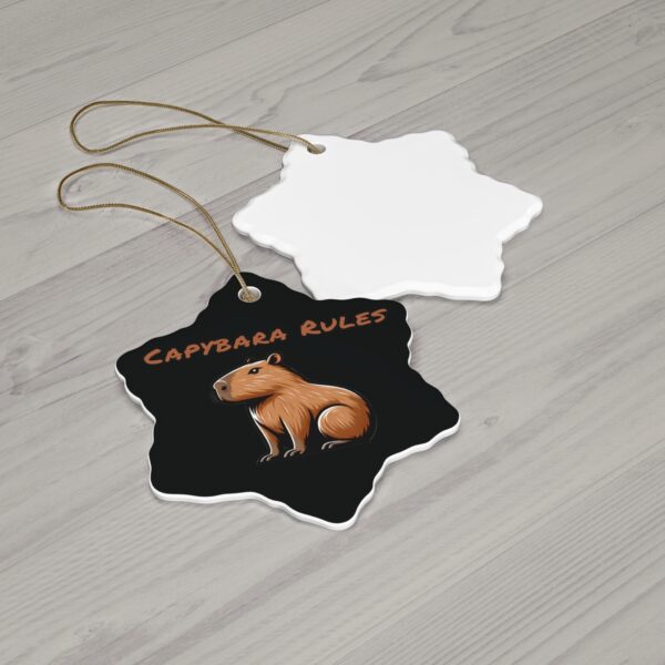 Capybara Ceramic Ornament – Unique & Adorable Holiday Decor with Cute Capybara Design