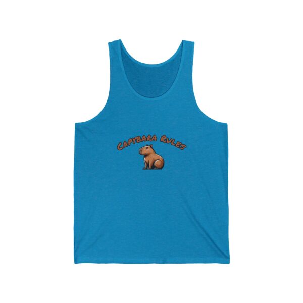 Unisex Jersey Tank Top with Cute Capybara Design – Perfect for Summer Style
