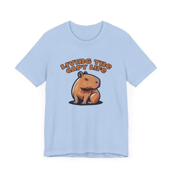 Unisex Jersey Short Sleeve Tee with Adorable Capybara Design – Soft and Stylish T-Shirt