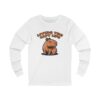 Unisex Jersey Long Sleeve Tee with Unique Capybara Design – Comfortable and Stylish Top