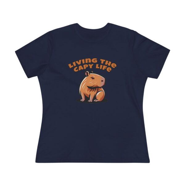 Women's Cotton Tee with Cute Capybara Design – Soft, Comfortable, and Stylish Casual Top