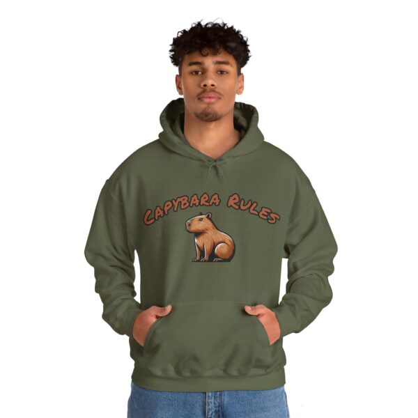 Unisex Heavy Blend™ Hooded Sweatshirt with Cute Capybara Design – Warm and Stylish Hoodie