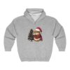 Unisex Christmas Capybara Full-Zip Hoodie – Festive and Cozy Outerwear