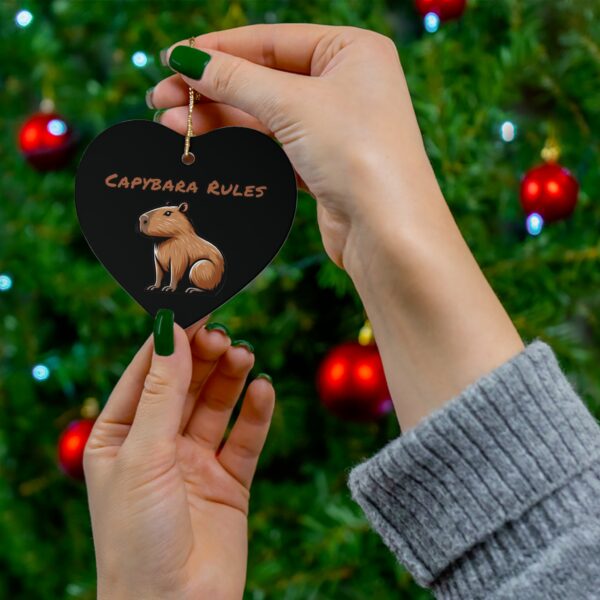 Capybara Ceramic Ornament – Unique & Adorable Holiday Decor with Cute Capybara Design