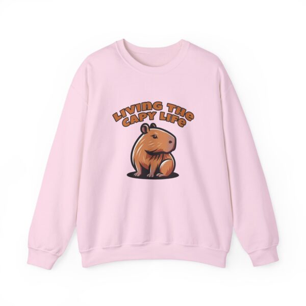 Unisex Heavy Blend™ Crewneck Sweatshirt with Cute Capybara Design – Embrace Comfort Every Day