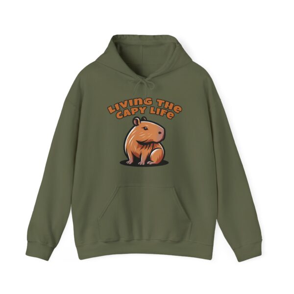 Unisex Heavy Blend™ Hooded Sweatshirt with Cute Capybara Design – Warm and Stylish Hoodie