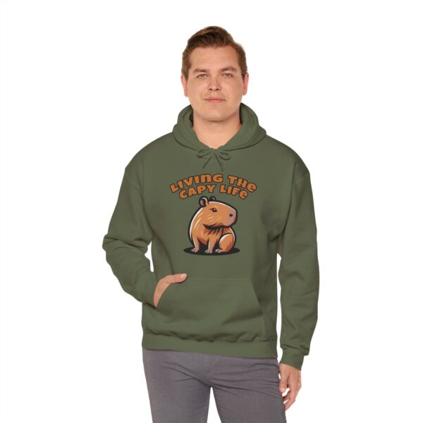 Unisex Heavy Blend™ Hooded Sweatshirt with Cute Capybara Design – Warm and Stylish Hoodie
