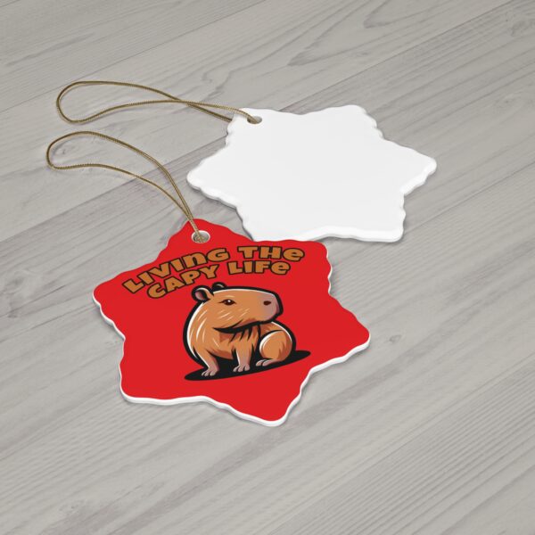 Capybara Ceramic Ornament – Unique & Adorable Holiday Decor with Cute Capybara Design