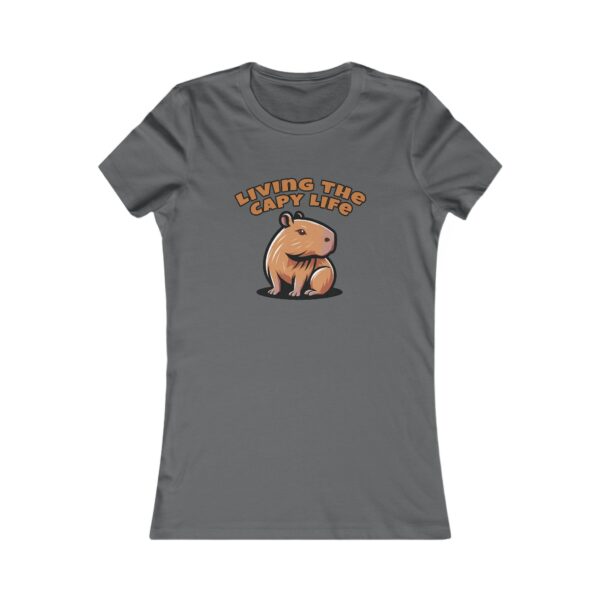 Women's Favorite Tee with Adorable Capybara Design – Soft, Stylish, and Fun Casual Top