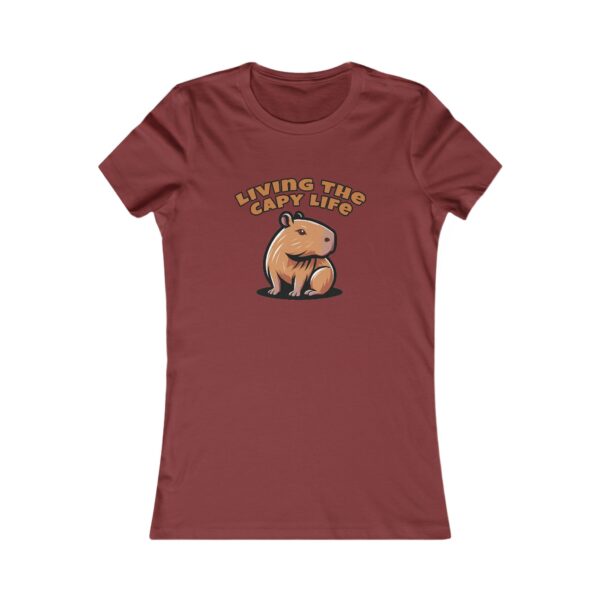 Women's Favorite Tee with Adorable Capybara Design – Soft, Stylish, and Fun Casual Top