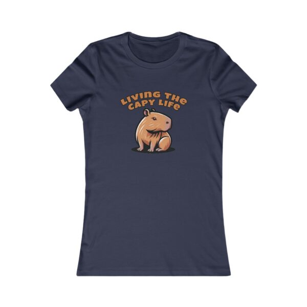 Women's Favorite Tee with Adorable Capybara Design – Soft, Stylish, and Fun Casual Top