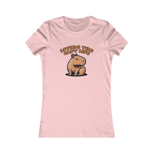 Women's Favorite Tee with Adorable Capybara Design – Soft, Stylish, and Fun Casual Top