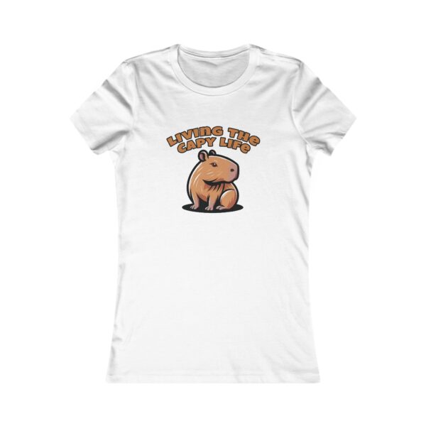 Women's Favorite Tee with Adorable Capybara Design – Soft, Stylish, and Fun Casual Top