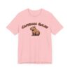 Unisex Jersey Short Sleeve Tee with Adorable Capybara Design – Soft and Stylish T-Shirt