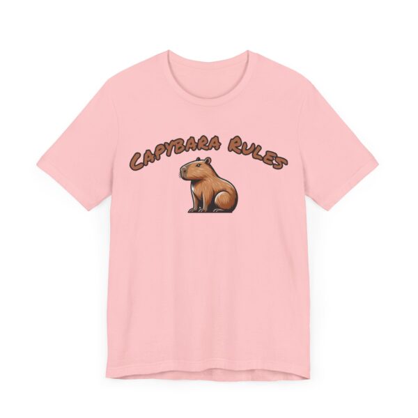 Unisex Jersey Short Sleeve Tee with Adorable Capybara Design – Soft and Stylish T-Shirt
