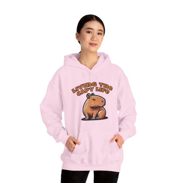 Unisex Heavy Blend™ Hooded Sweatshirt with Cute Capybara Design – Warm and Stylish Hoodie