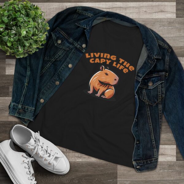 Women's Cotton Tee with Cute Capybara Design – Soft, Comfortable, and Stylish Casual Top