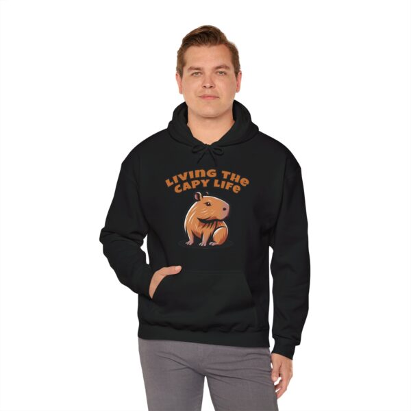 Unisex Heavy Blend™ Hooded Sweatshirt with Cute Capybara Design – Warm and Stylish Hoodie