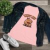 Women's Cotton Tee with Cute Capybara Design – Soft, Comfortable, and Stylish Casual Top