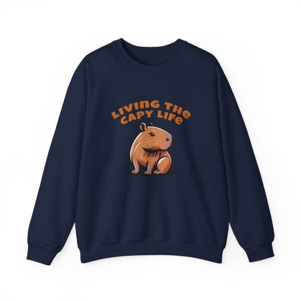 Unisex Heavy Blend™ Crewneck Sweatshirt with Cute Capybara Design – Embrace Comfort Every Day