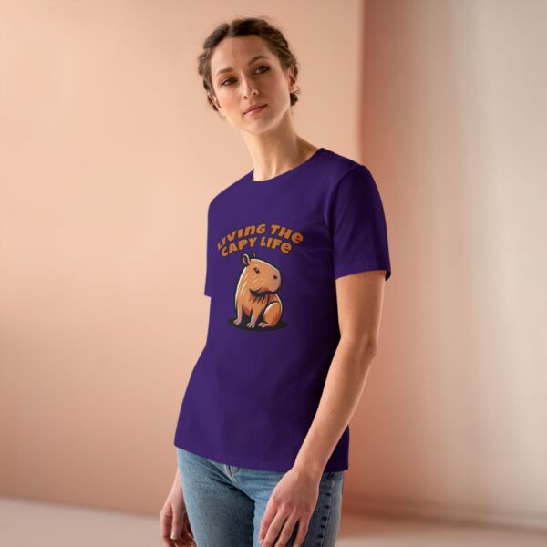 Women's Cotton Tee with Cute Capybara Design – Soft, Comfortable, and Stylish Casual Top