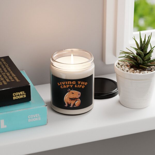 5241626246792514592_2048-1.jpeg Capybara Scented Soy Candle, 9oz – Relaxing Aroma & Adorable Capybara Design