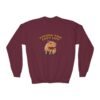 Youth Crewneck Sweatshirt with Adorable Capybara Design – Cozy and Fun for Everyday Wear
